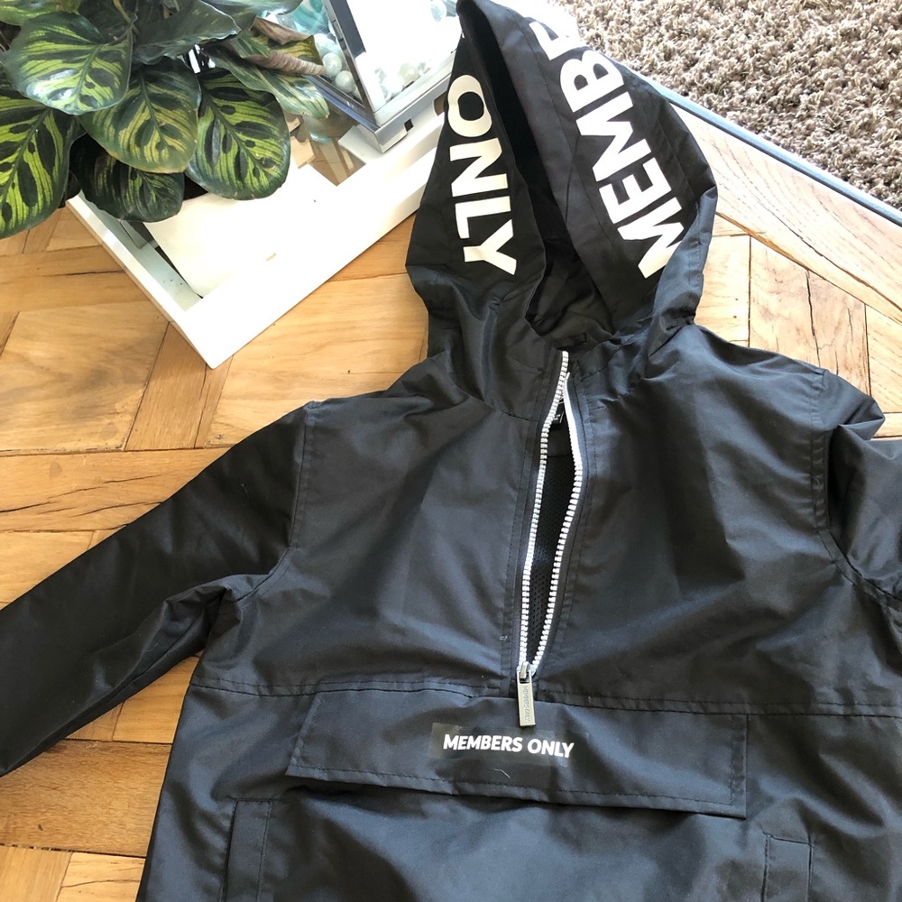 Boys Members Only Hooded Pullover Jacket